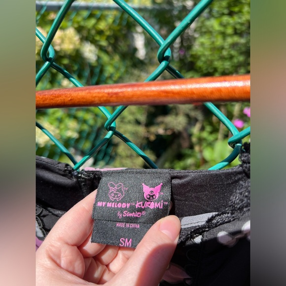 My Melody & Kuromi Lace-Up Chiffon Dress - Picture 4 of 6